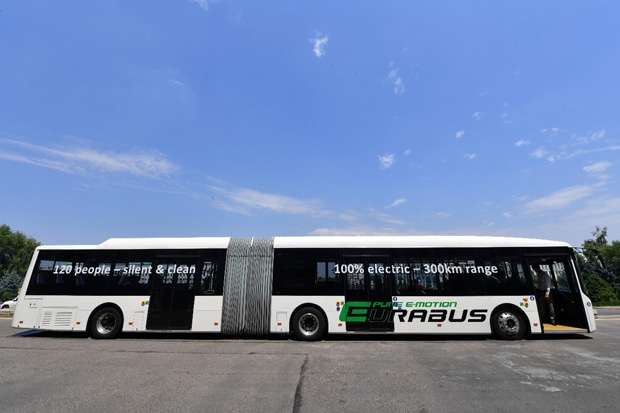 В Алматы начали тестировать немецкие электроавтобусы Eurabus 1 Электробас