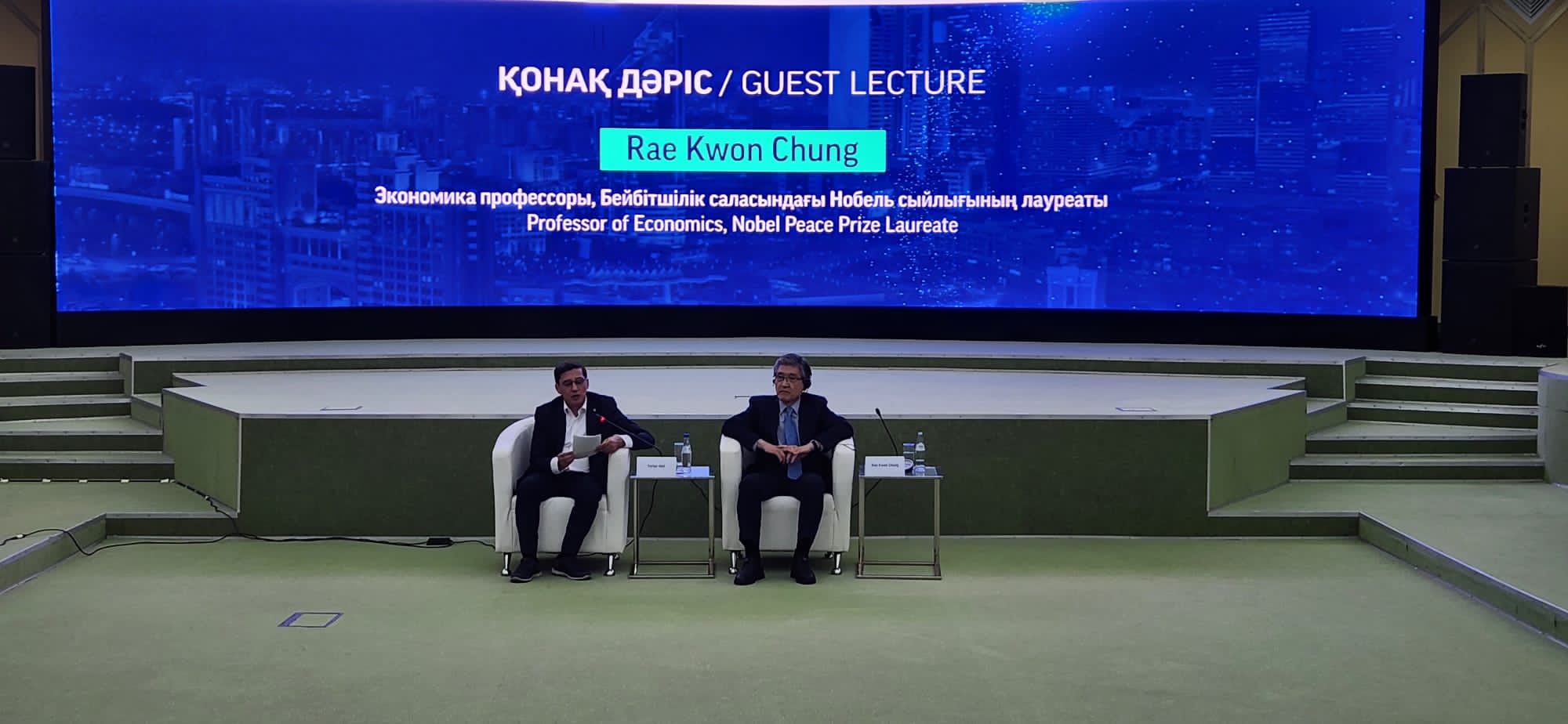 Лауреат Нобелевской премии Рае Квон Чунг встретился с Мауленом Ашимбаевым 1 Маулен Ашимбаев